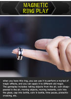 Anillo Mágico De Circulo Negro Con Imán Fuerte Anillo Decorativo Para Dedo Tamaño 18/19/20/21mm Herramientas De Magia Para Principiantes Y Profesionales - details 3