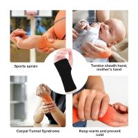 Par de muñequeras de compresión transpirables para artritis y alivio del dolor articular. Muñequera unisex que absorbe la humedad para túnel carpiano, gimnasio, deportes y oficina. Ajuste cómodo y ajustable para hombres y mujeres. - details 5