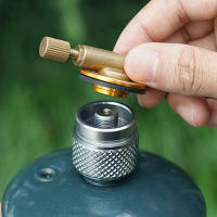 Adaptador De Estufa Para Camping Longitudinal Propano Válvula De Acero Aluminio Butano Adaptador De Tanque De Gas Para Actividades Al Aire Libre - details 1