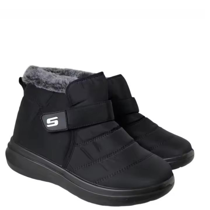 Botas para mujer calentitas y muy ligeras , cierre velcro , forro pelitos . - 1