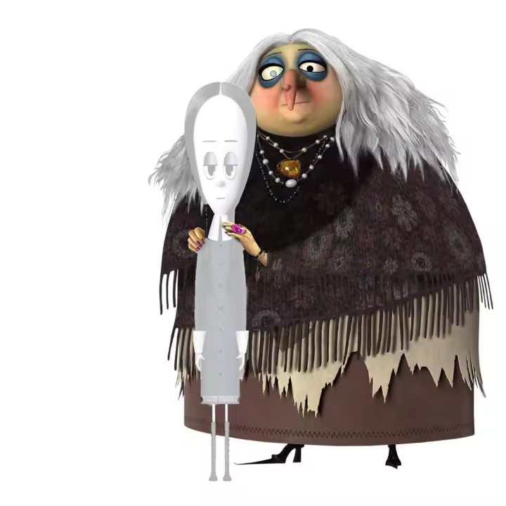 My Other Me - Disfraz Abuela Addams Ml (Vestido, Mantilla Y Máscara Con Peluca) (231625) - 1