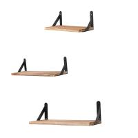 Estante De Pared Madera Para Dormitorio Baño Cocina Organizador Colgante Moderno Minimalista Decoración Hogar Estante De Exhibición Para Fotos Artículos De Colección - details 6