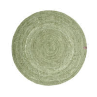 Alfombra Vintage Unicolor Verde - Parentesi Quadra: Elegante y Duradera para tu Hogar - details 0