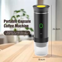 Máquina de café Espresso portátil eléctrica inalámbrica 3 en 1 para coche y hogar, cafetera de Camping, cafetera de viaje para cápsulas en polvo - details 11