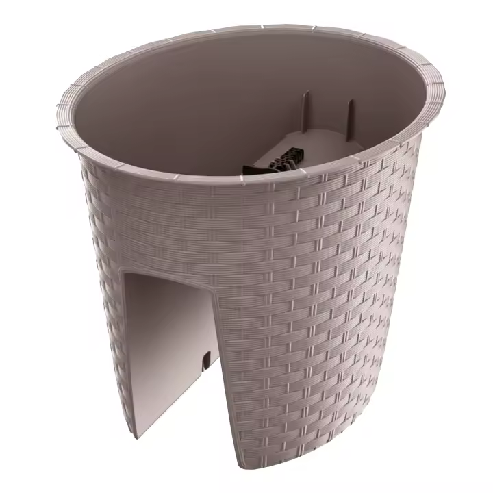 Prosperplast Maceta RATOLLA Ovalada 6L Ocre Oscuro para Jardinería - 1