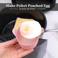 Ramekins for Air Fryer, Air Fryer Egg Mould, Large Muffin Cases for Air Fryer (Pack of 12), Grey - details 2