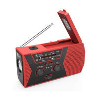 Cargador de emergencia de teléfono USB , manivela Solar de mano, Radio meteorológica portátil para cargador al aire libre, equipo de Camping, herramienta de supervivencia ，Radio meteorológica recargable - details 1