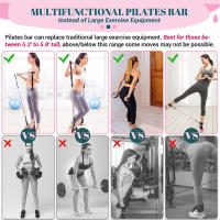 Kit De Barril De Pilates Con Bandas De Resistencia Multifuncional Para Gimnasio Doméstico Portátil Ejercicios De Complejidad Baja Para El Cuerpo Completo - details 4