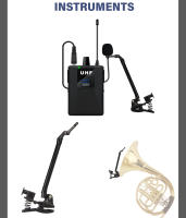 Micrófono Inalámbrico De Doble Microfono 2.4G Para Violín Y Cello Con Clip De Recogida De Sonido Uni-directional Para Escenario - details 6
