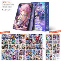 Juego De 60+32 Pcs Tarjetas De Colección Honkai Star Rail Mini Estampados Juguete De Cosplay Para Hobby Y Regalo De Navidad Para Niños - details 0