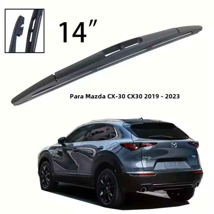 Limpiaparabrisas Trasero 14" Para Mazda CX-30 2019-2023 Limpieza De Ventanas Traseras Y Tailgate Pincel De Lluvia De Goma - 1