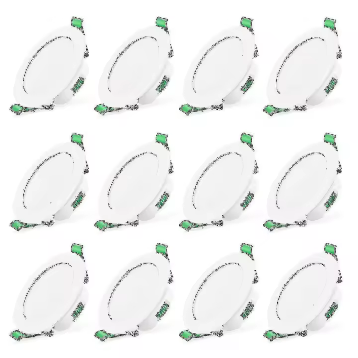 12PCS 7W Blanco Led Downlight empotrado Luces de techo Spot Luz de alta calidad - 1