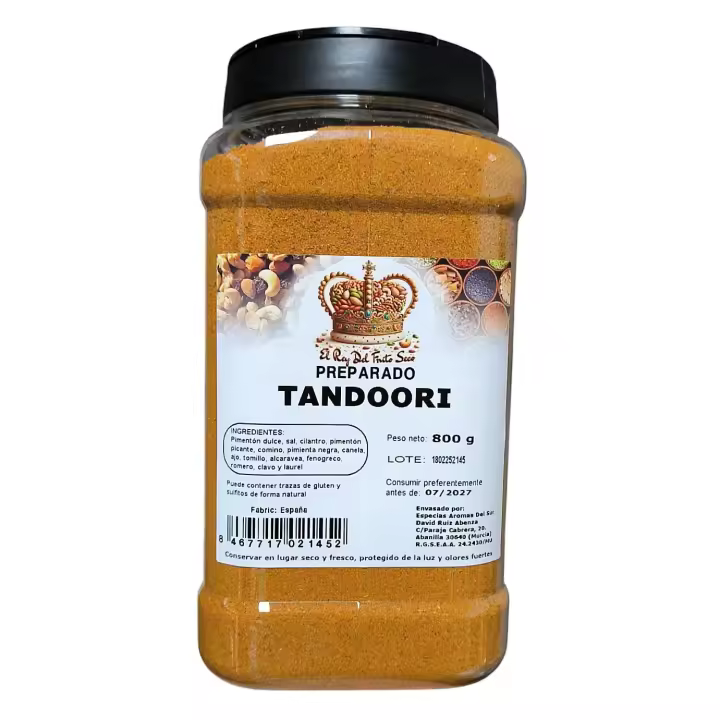 Especias Tandoori en Tarro 800 gr - Especia India - El Rey del Fruto Seco - 1