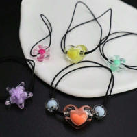 Kit De Bolas De Cabello En Forma De Corazón Y Estrella Acrílicas Para DIY Joyería Hechas a Mano Colores Macarón 177 Piezas - details 1