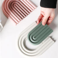 Silicona Tapetes De Mesa Aislante De Calor Anti-deslizante Para Taza De Té Leche Taza De Café Herramienta De Cocina Irregular Moderno Sin Químicos Dañinos - details 8