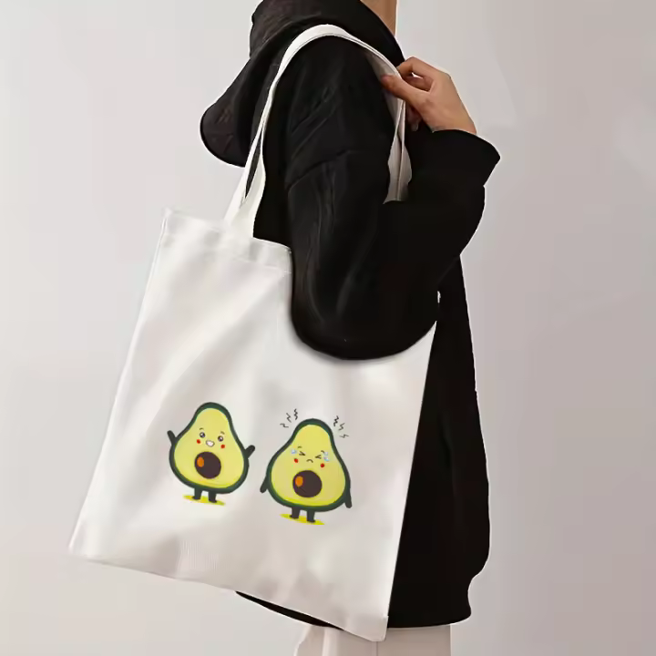 Tote bag, Bolso De Hombro De Lona ACOTAR Velaris Patrón Bolso De Compras Para Mujer Bolsa Plegable De Moda Para Comunicación Diaria，Tote Bag Grande y Reutilizable para Mujeres. aguacate，Bolsa reutilizable para compras, bolso de reciclaje para shopper, - 1