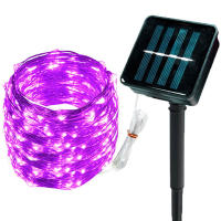 Luces De Fairy LED Solar Para Exterior Impermeables Decoración De Jardín Con Hilo De Cobre 8 Modos Para Calle Patio Navidad - details 3