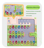 Juego De Mesa Magnético De Madera Con Laberinto Y Colores Juguetes Educativos Montessori Para Niños Actividad De Avión De Viaje - details 3