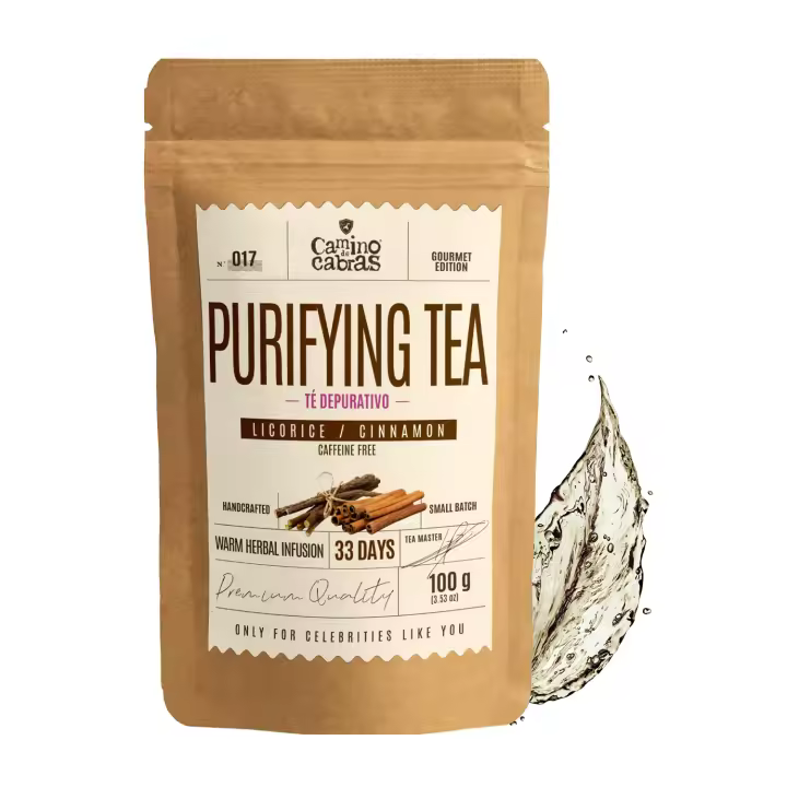 Te Detox CAMINO DE CABRAS – infusión Digestiva de Regaliz, Canela con Jengibre, Naranja & Menta | Sin Cafeína | 100g - 1