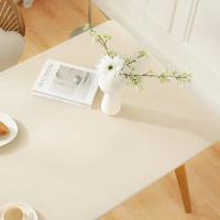 Mantel De PU Negro Impermeable Y Antiaceite Para 6 Sillas Estilo Moderno Para Sala De Estar Y Café Tapete De Mesa Sólido Resistente Al Polvo - details 7