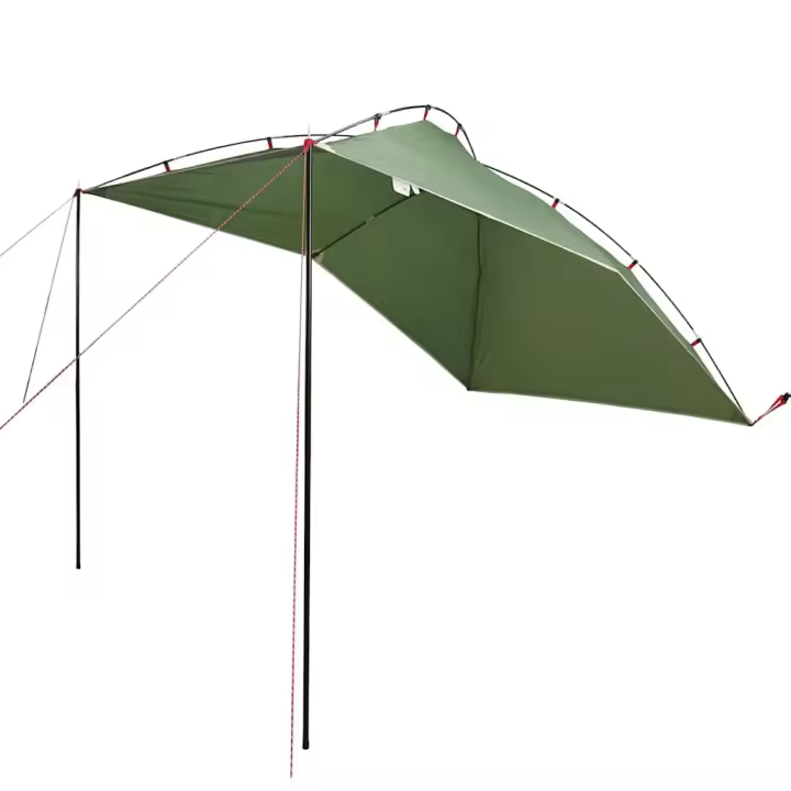 vidaXL Carpa para coche impermeable verde - 1