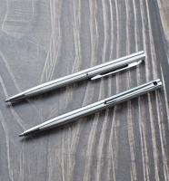 Bolígrafo De Bola De Acero Inoxidable Portátil 0.7mm Tinta Negra Azul Recargable Mini Metal Para Oficina Y Escuela Suministros De Papelería - details 0