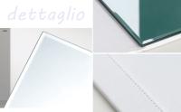 【HD】 Espejo Plegable Portatil Blanco y Negro, Espejo Alta Definición de Mesa Plegable de Cuero de PU Pie Espejo de Maquillaje Inastillable Espejo de Viaje para Viajes, Camping, Oficina - details 5
