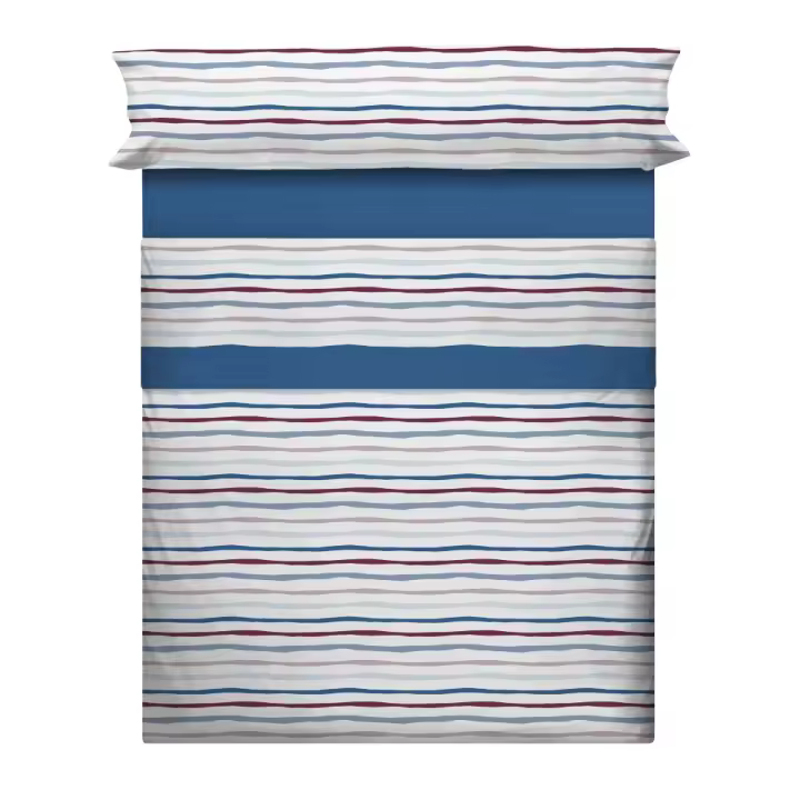 CAÑETE JUEGOS SABANAS INVIERNO CORALINA MOD.LIZA AZUL CAMA 135   GRAMAJE 220 GR. - 1