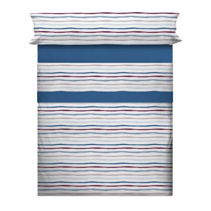 CAÑETE JUEGOS SABANAS INVIERNO CORALINA MOD.LIZA AZUL CAMA 135   GRAMAJE 220 GR. - 1