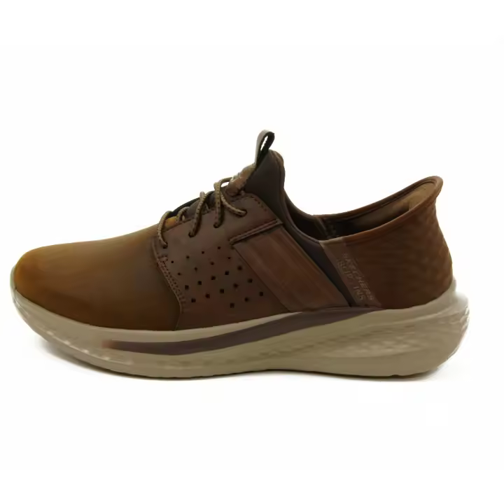 Skechers mod. 210828 zapato sport para hombre en engrasado, cordón elástico - 1