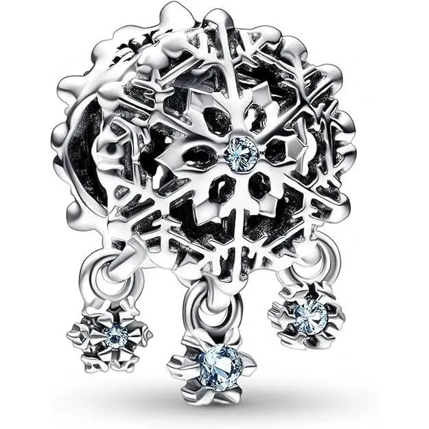 Pandora Colección Moments Snowflake，Incluye Caja Original - 1