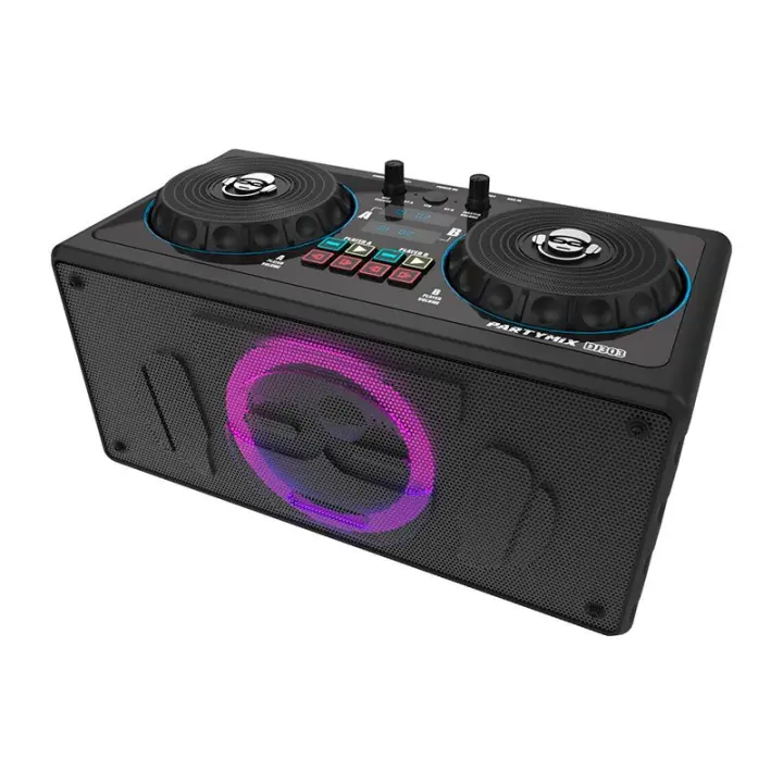 DJ Deluxe - Mesa de Mezclas con Micrófono y Luz Inalámbrica 200W - 1