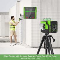 Detector De Nivel Láser Huepar Con Líneas De Pulso Y Doble Lámpara Buzzer De 90 dB Para Nivelación Vertical Y Horizontal - details 6