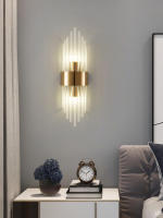 Lámpara De Pared Moderna En Oro/Black Con Cristal Y Acero Inoxidable LED Para Sala De Estar Dormitorio Fondo De Camilla Decoración De Pared - details 4