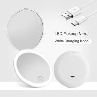 Espejo De Maquillaje Portátil Con Luz LED Y Aumento De 10x Plegable Recargable Compacto Para Bolso Y Bolsillo - details 14