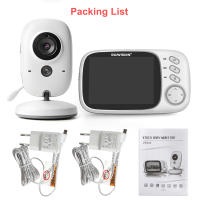 Monitor De Bebé Con Vídeo VB603 2.4G Wireless Pantalla LCD De 3.2 Pulgadas Audio Bidireccional Visión Nocturna Cámara De Seguridad Babysitter - details 12