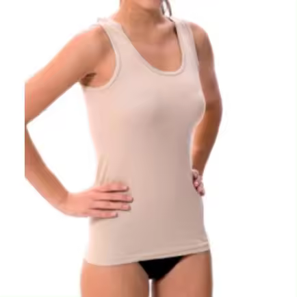 Lara - Camiseta interior de mujer tirante ancho de algodon-licra. Camiseta de mujer. Camiseta interior de mujer. 8323 - 1