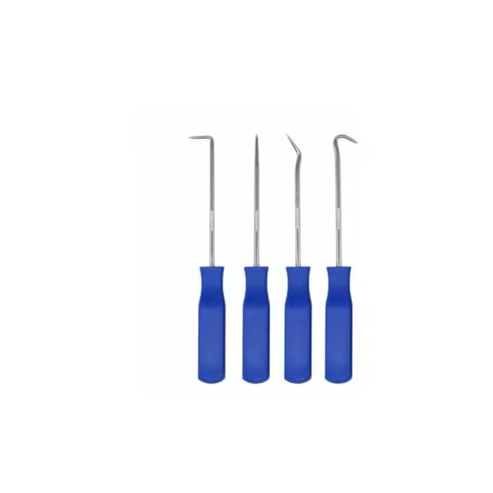 Juego de 4 destornilladores para retenes de aceite y ganchos para rodillos de neumáticos: herramientas especiales para reparación de automóviles (azul) - 1