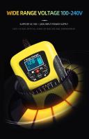 Cargador de batería automático inteligente de 12V y 7 A, 7 etapas, para coche, motocicleta, reparación de pulsos, pantalla LCD - details 0