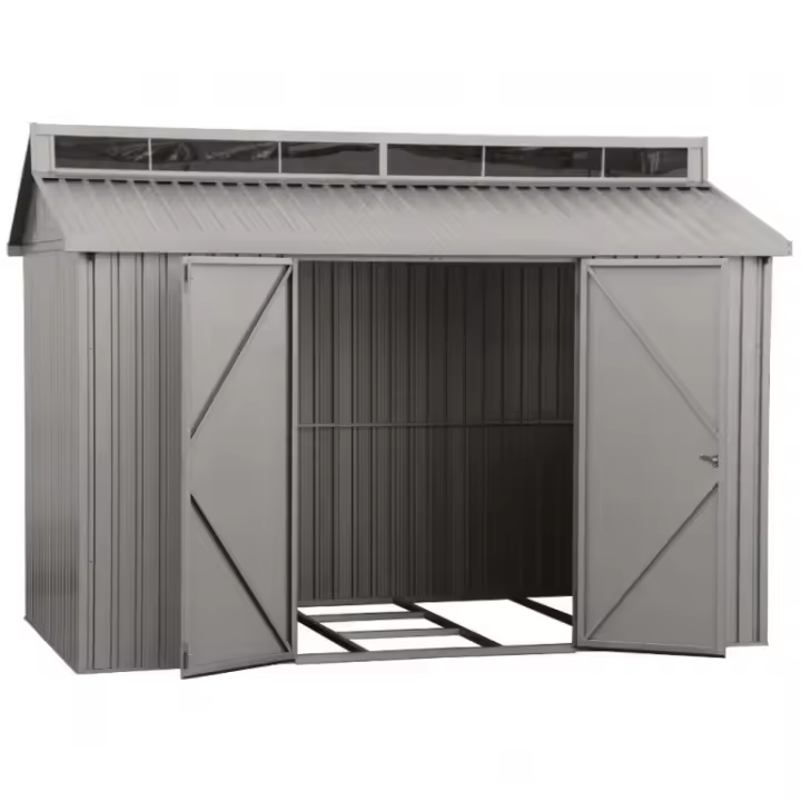 Casa de aluminio Alu 10 'x 6' Duramax 323x182x230,5 cm color gris - 1