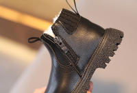 Botas De Invierno Para Niños Y Niñas Con Cierre De Cremallera Y Material Impermeable Acolchado Con Veludo Y Algodón Botines Cálidos Para Bebés Talla True Fit - details 15