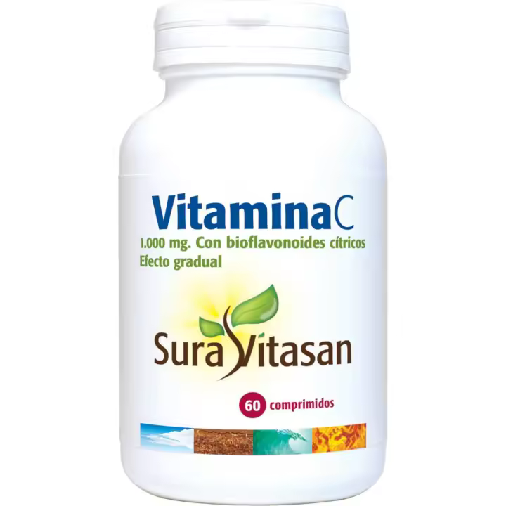 Sura Vitasan Vitamina C 1000mg 60 Comprimidos Hierbas Medicinal - 1