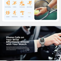 HAVIT HV-M9040S Smartwatch, Pantalla Completa 1,91", Llamadas Bluetooth, IP67 Resistente al Agua, 100+ Modos Deportivos, Monitor de Ritmo Cardíaco y Oxígeno en Sangre, Seguimiento de Sueño, Asistente de Voz, Compatible con Android/iOS - details 4