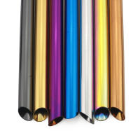 1Pcs Tenacilla De Acero Inoxidable Reutilizable Para Bebidas Ancho 12mm Set De Tenacillas De Metal Para Té De Burbujas Con Cepillo De Limpieza - details 6
