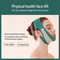 Reductor De Doble Mentón V Line Elevador Máscara Eliminador Y Removedor Cinturón Facial Para Mujeres Y Hombres Correa Adelgazante De La Cara En Color Morado Ajustable Universalmente - details 3