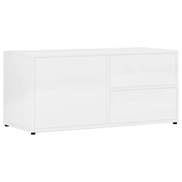 Mueble TV Madera Contrachapada Brilliant Blanco 80x34x36 cm - 1