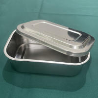 Caja De Desinfección De Acero Inoxidable 304 Con Tapa Bandeja Quirúrgica Para Instrumentos De Uso Médico Almacenamiento Metálico - details 5