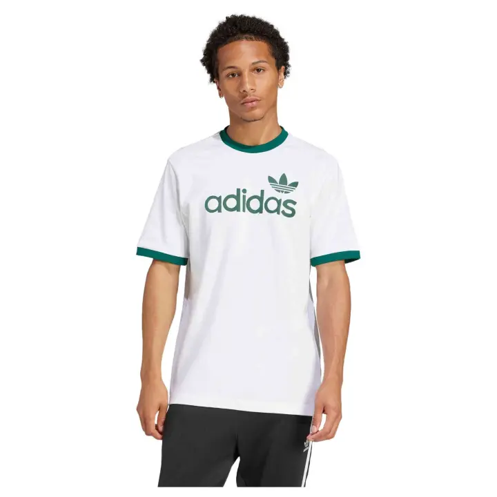 Camiseta de Manga Corta Adidas  para hombre en color blanco - 1