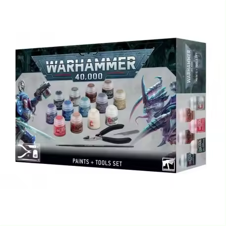 GAMES WORKSHOP - Juego de pinturas y herramientas Warhammer 40k. - 1