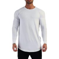 Camiseta Deportiva De Manga Larga Para Hombre Moda Otoño Algodón Ajustada Fitness Ropa De Gimnasio Camisetas De Correr Tops Transpirables Y Ligeros Para Primavera Y Otoño - details 10